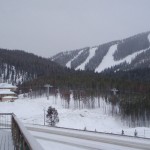 View of the ski mountain from our hotel