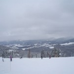 The view on the ski mountain was amazing