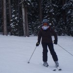 Kendra skiing