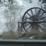 Interesting water wheel on the drive